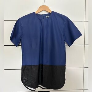 Alexander Wang Leather/ Mixed Media Top